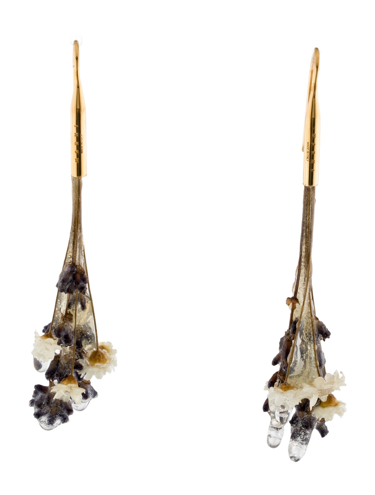 Marni Resin Flower Drop Earrings