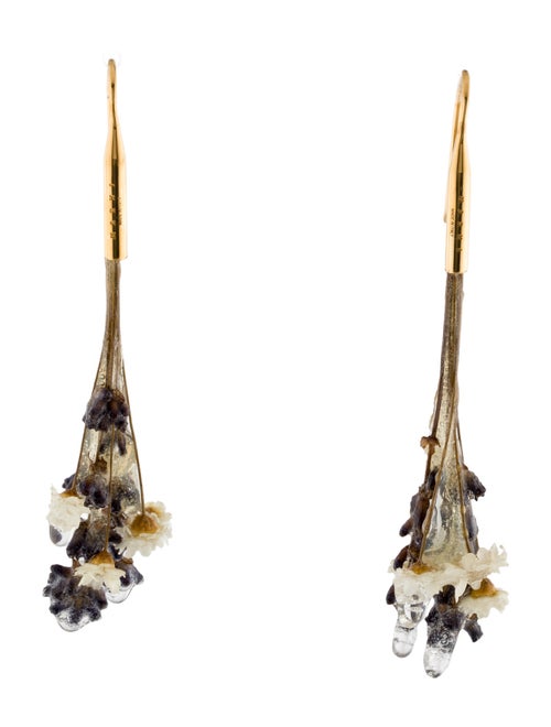Marni Resin Flower Drop Earrings