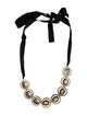 Marni Two-Tone Glass Silk Ribbon Collar Necklace