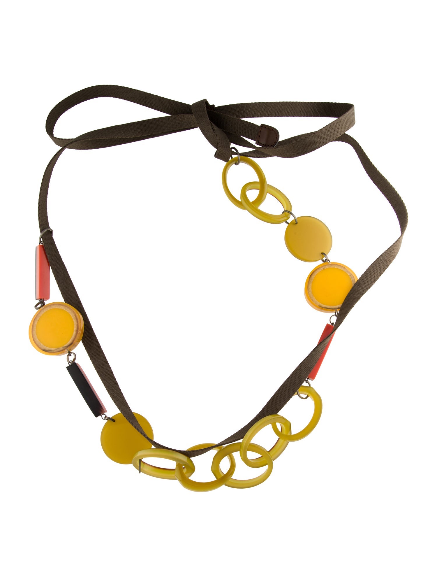 Marni Resin Ribbon Collar Necklace