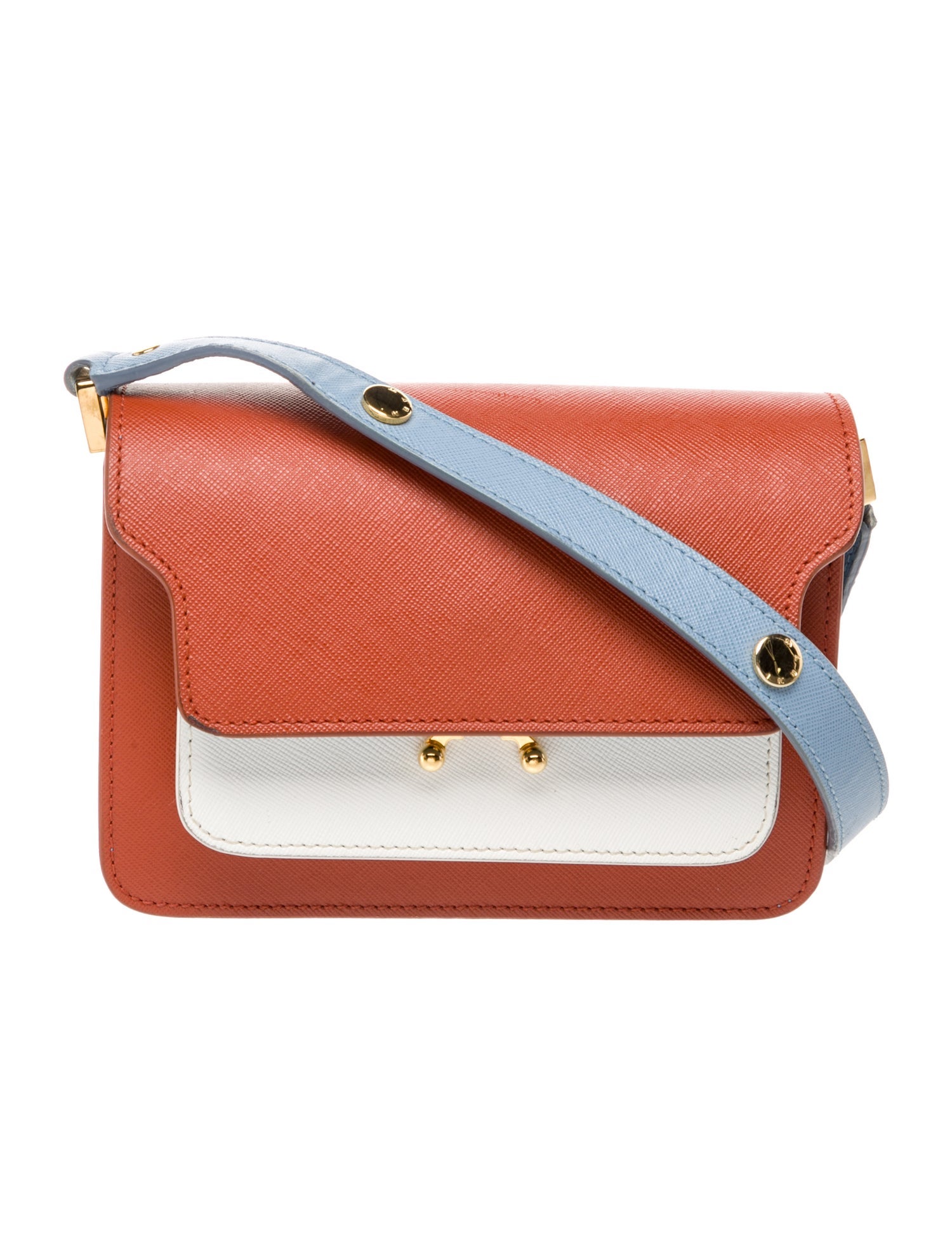 Marni Saffiano Leather Shoulder Bag