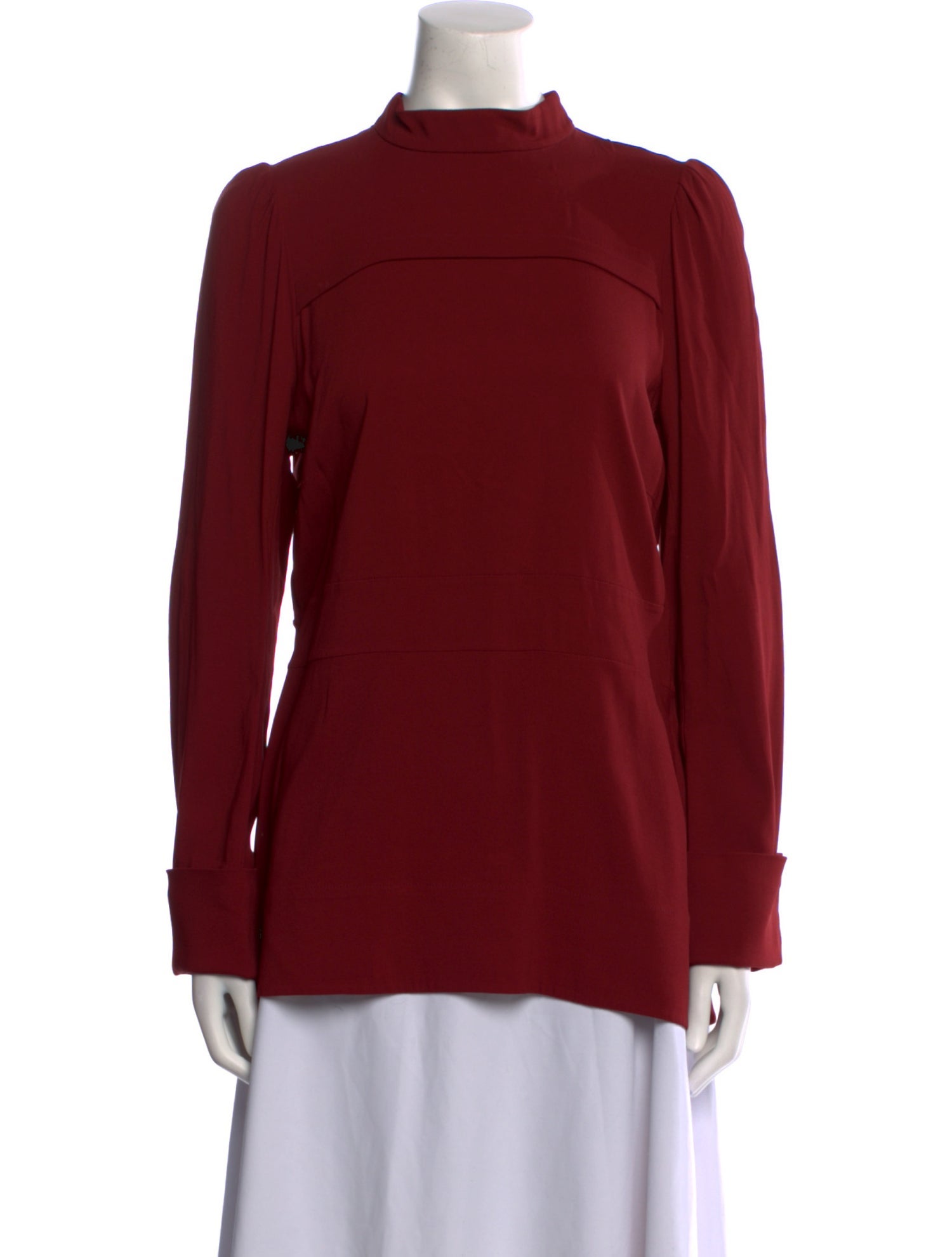 Marni Mock Neck Long Sleeve Blouse