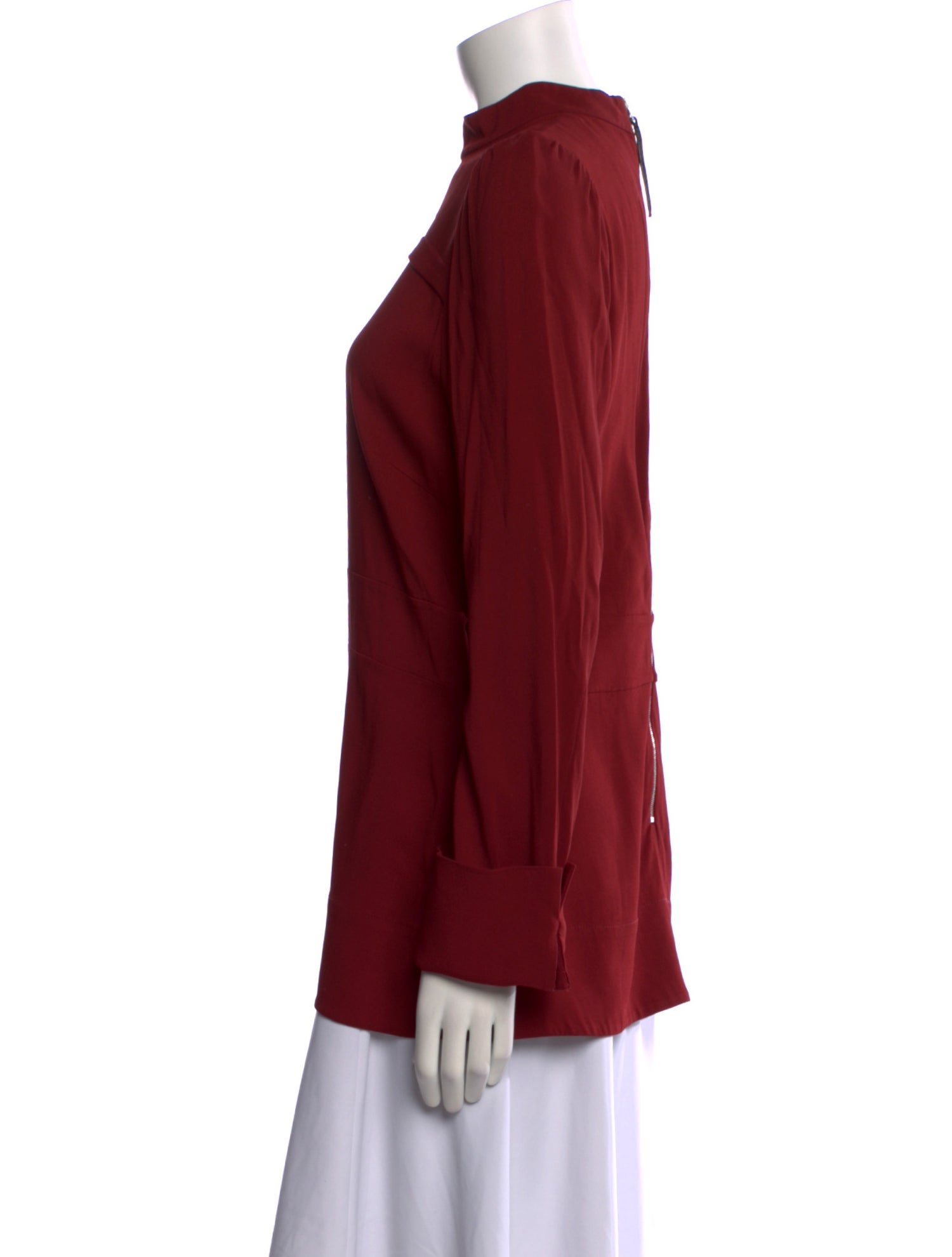 Marni Mock Neck Long Sleeve Blouse