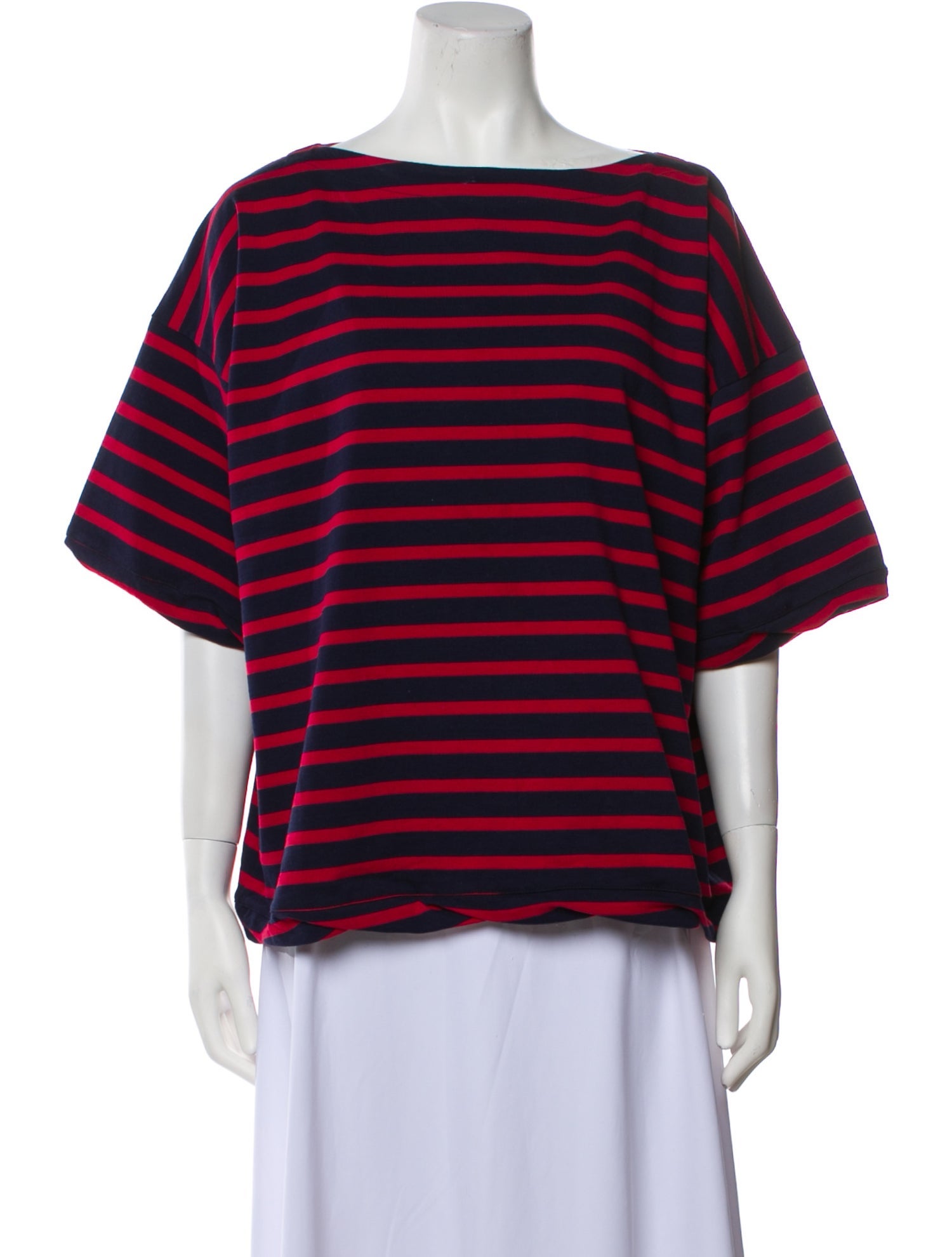 Marni Striped Bateau Neckline T-Shirt