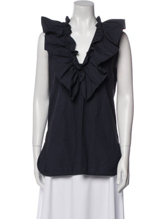 Marni V-Neck Sleeveless Blouse