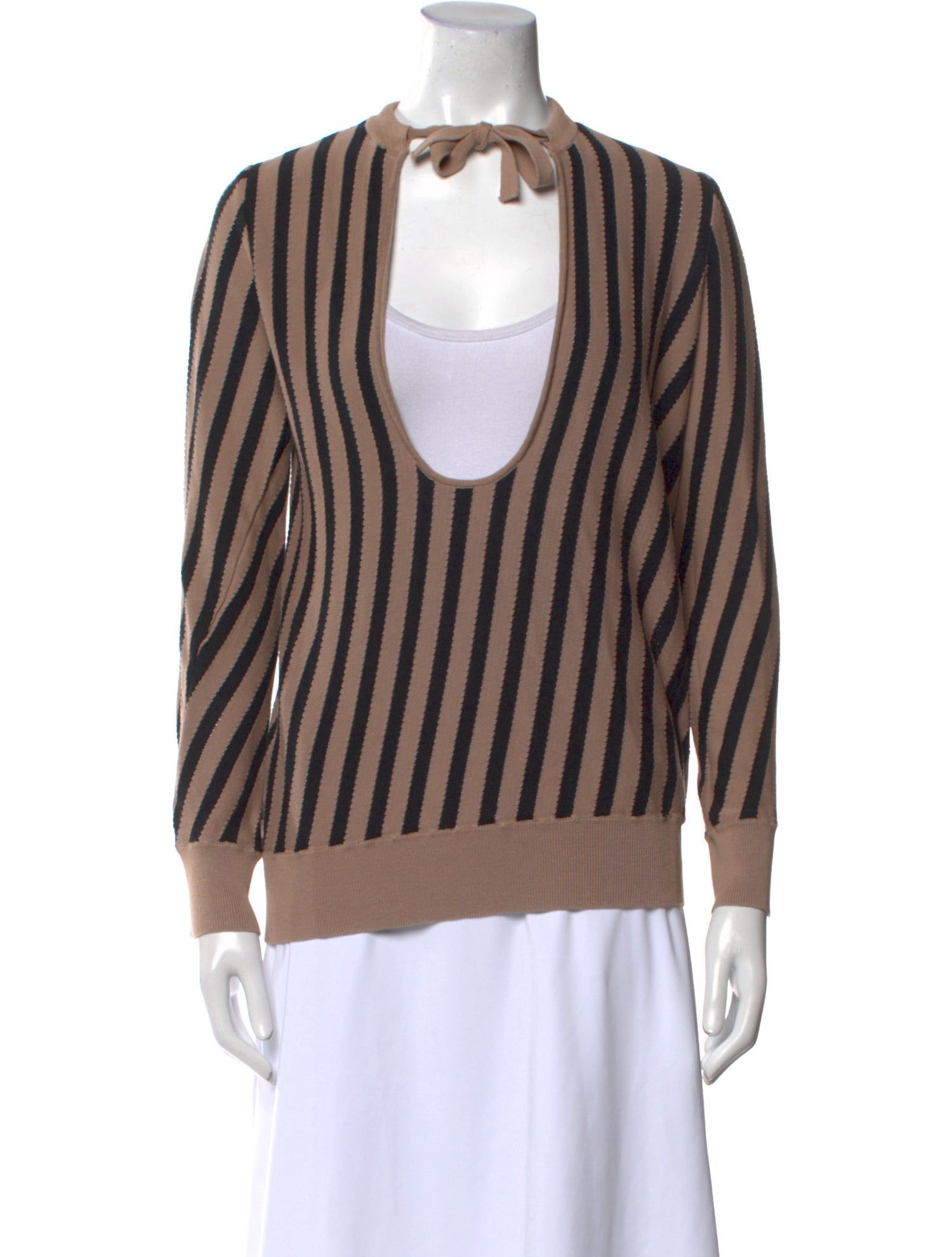 Marni Striped Crew Neck Sweatshirt
