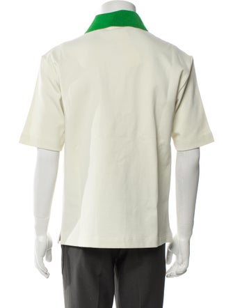 Marni Colorblock Pattern Collar Polo Shirt