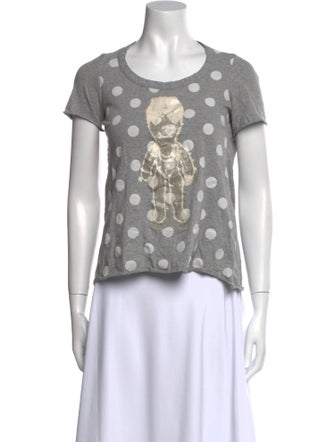 Marni Polka Dot Print Crew Neck T-Shirt