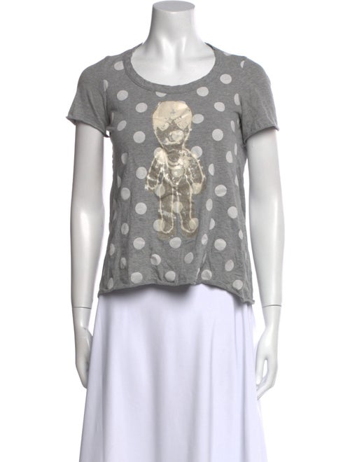 Marni Polka Dot Print Crew Neck T-Shirt