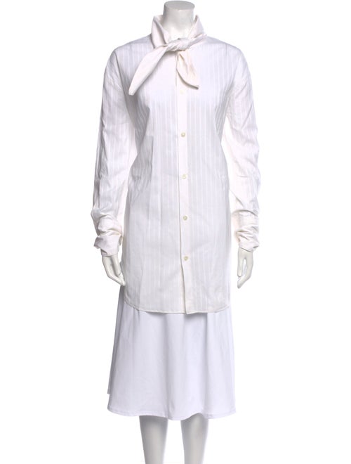 Marni Striped Long Sleeve Button-Up Top