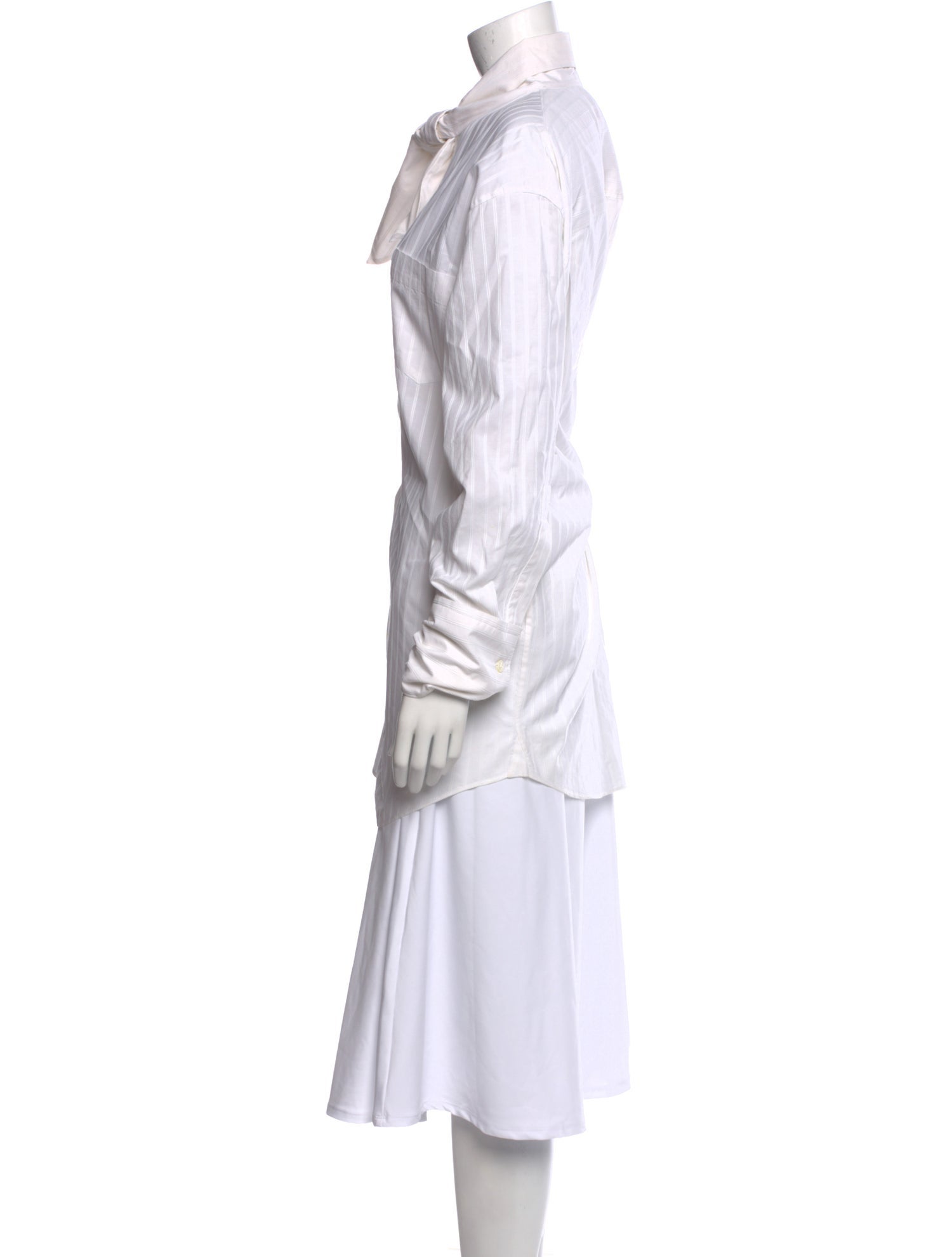 Marni Striped Long Sleeve Button-Up Top