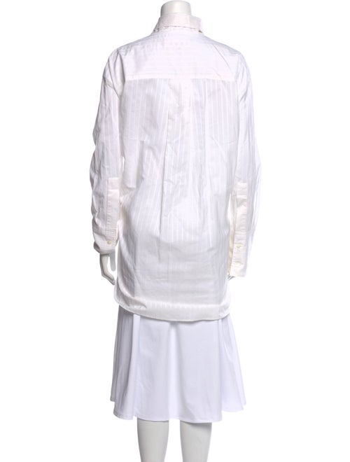 Marni Striped Long Sleeve Button-Up Top