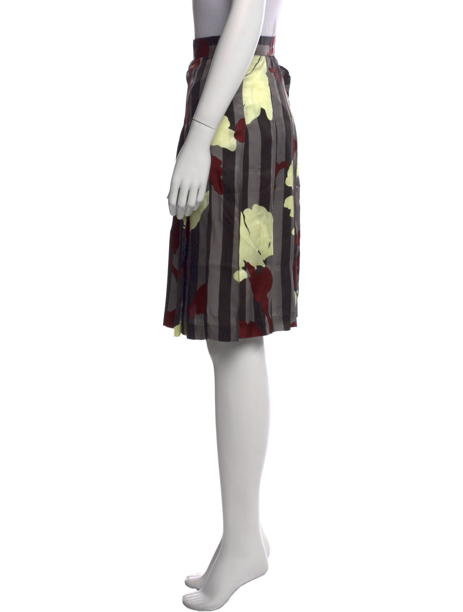 Marni Floral Print Knee-Length Skirt