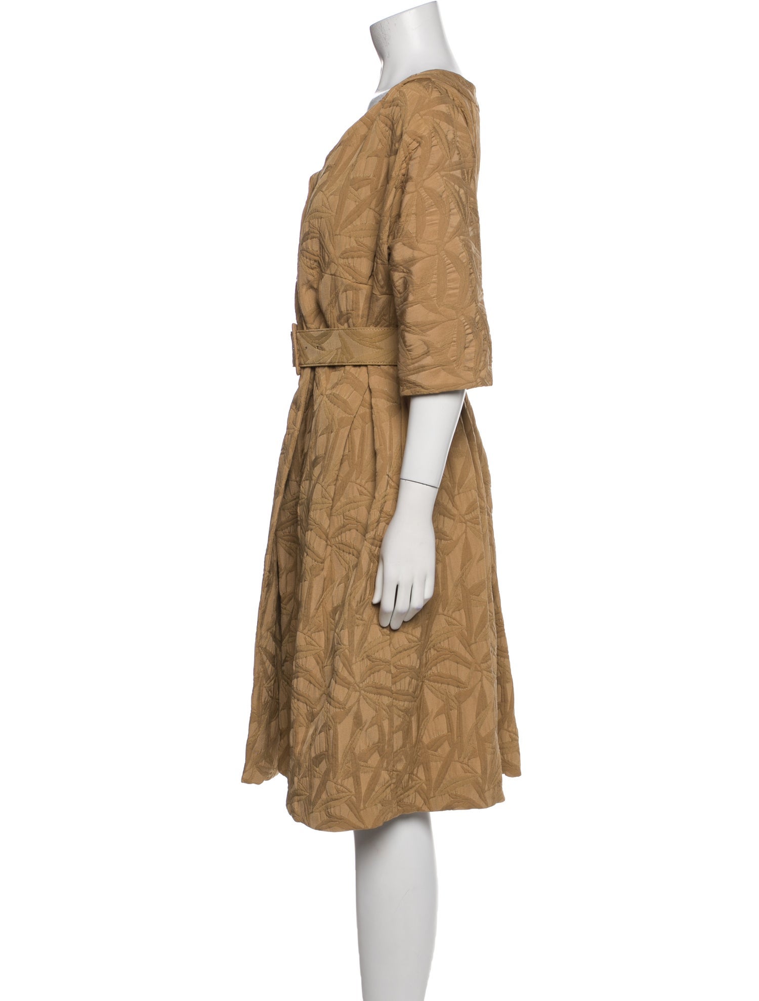 Marni V-Neck Midi Length Dress