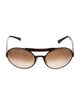 Marni Round Gradient Sunglasses