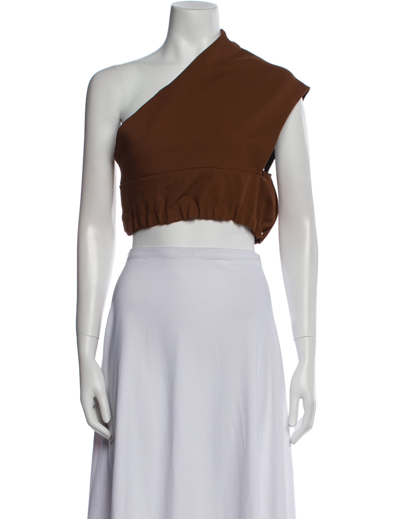 Marni One-Shoulder Short Sleeve Crop Top