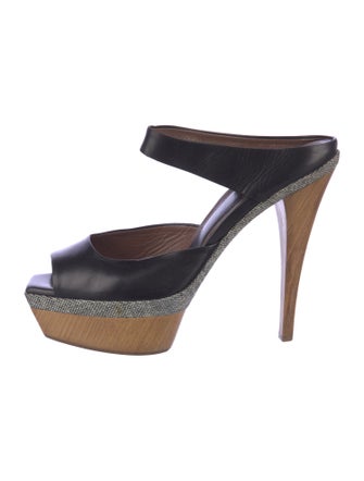 Marni Leather Slingback Sandals