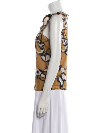 Marni Printed V-Neck Top