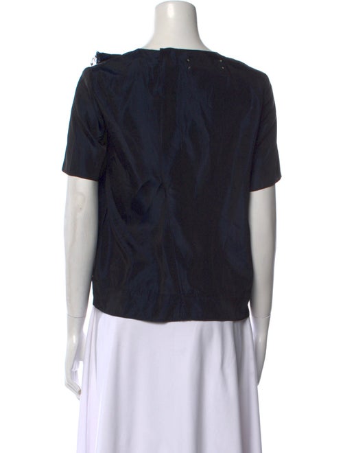 Marni Bateau Neckline Short Sleeve Blouse