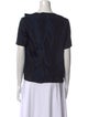 Marni Bateau Neckline Short Sleeve Blouse