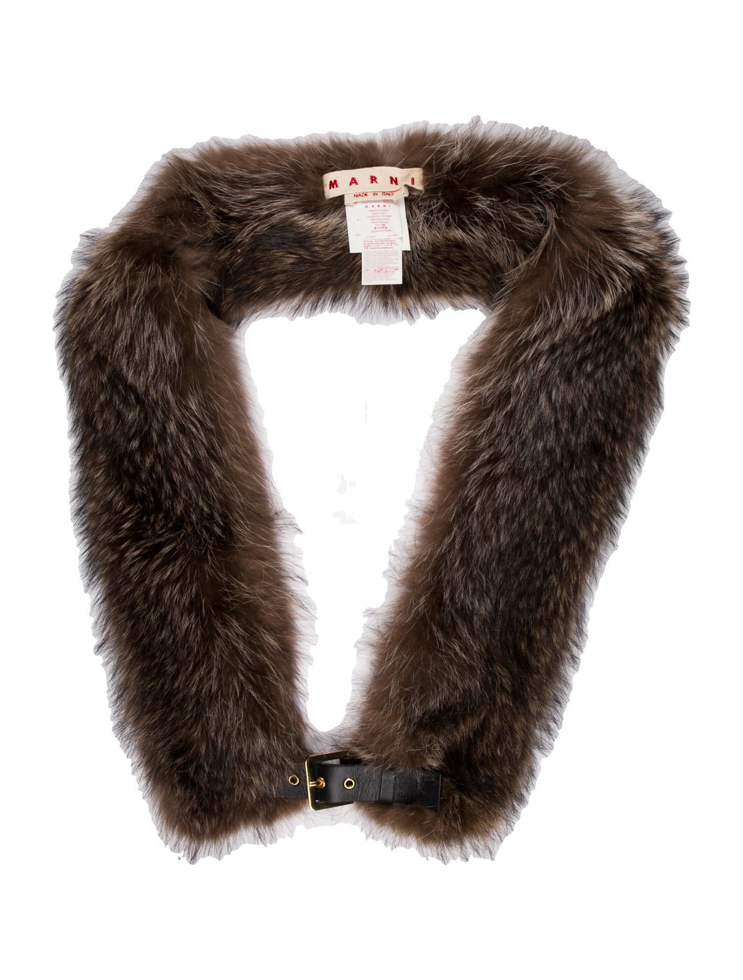 Marni Fur Printed Stole w/ Tags