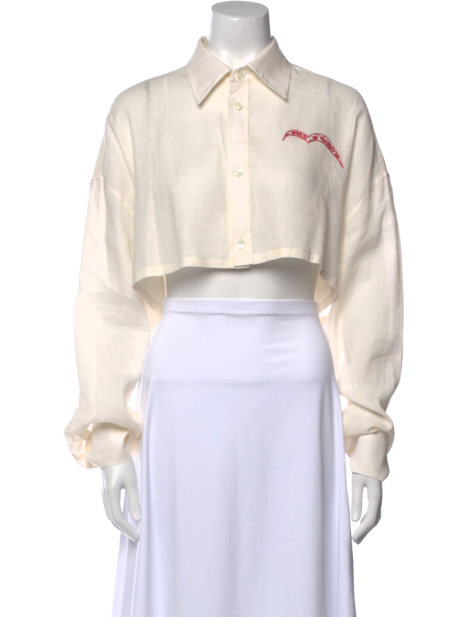 Marni Long Sleeve Crop Top