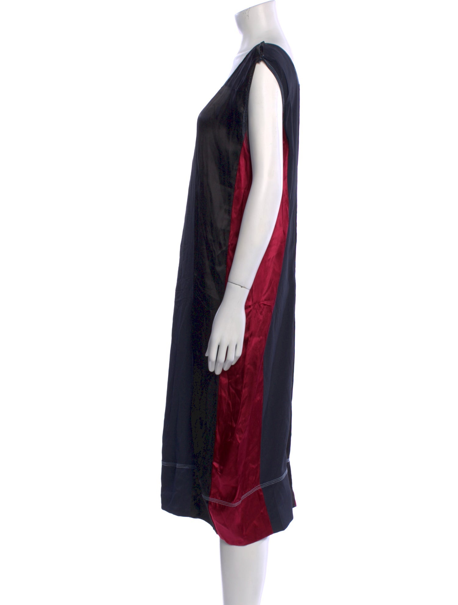 Marni Colorblock Pattern Midi Length Dress