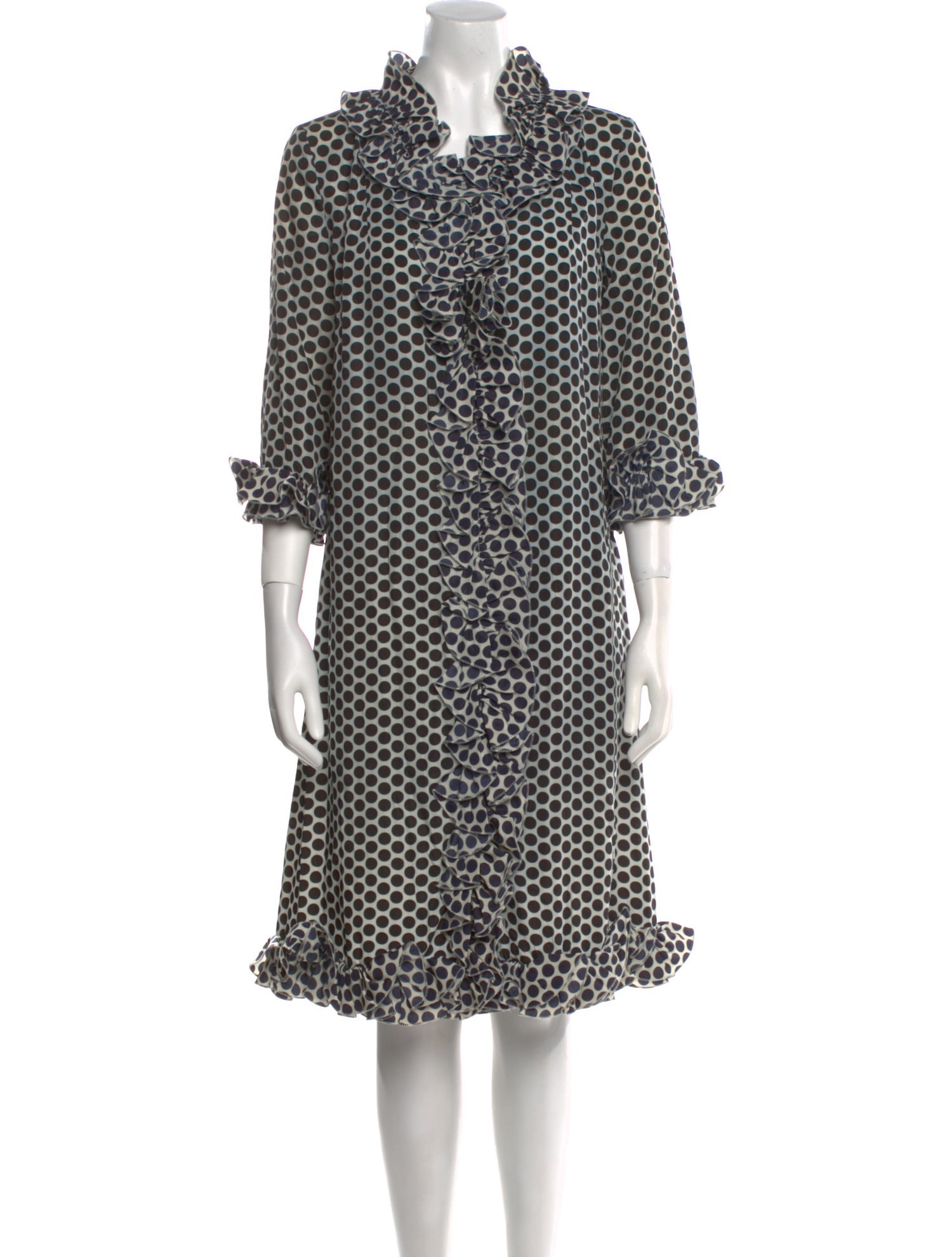 Marni Polka Dot Print Knee-Length Dress