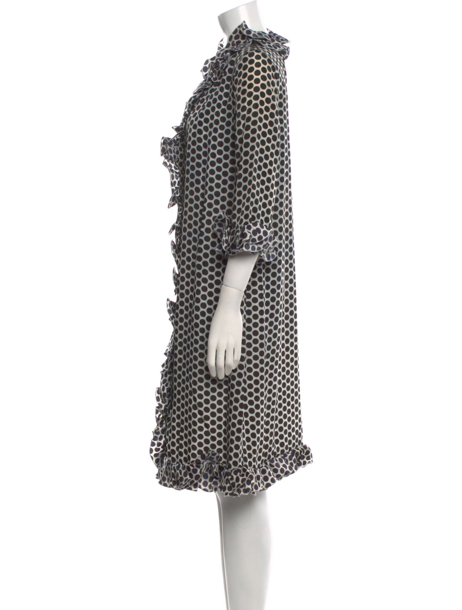 Marni Polka Dot Print Knee-Length Dress