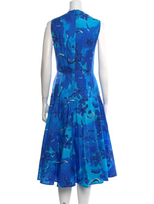 Marni Floral Print Midi Length Dress