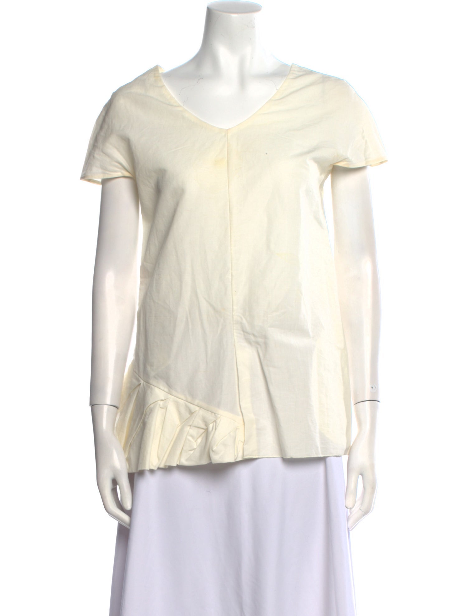 Marni V-Neck Short Sleeve Blouse