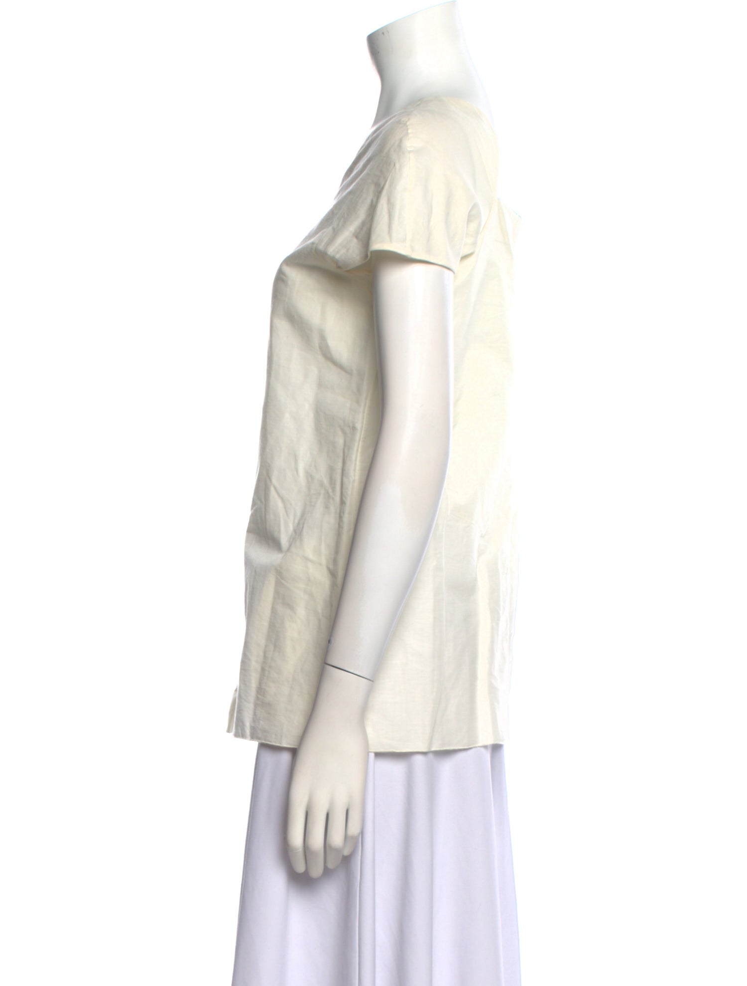 Marni V-Neck Short Sleeve Blouse