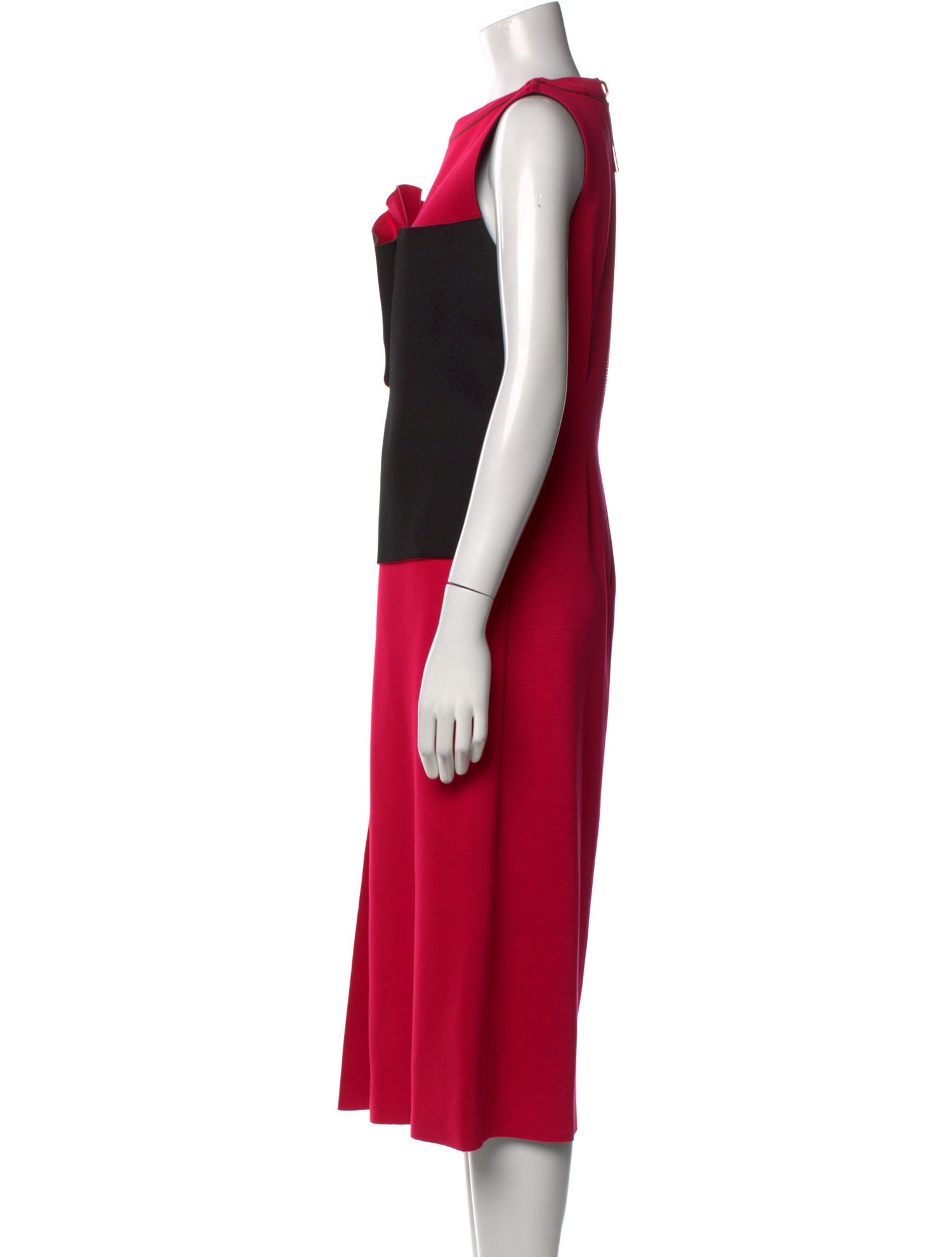 Marni Colorblock Pattern Midi Length Dress