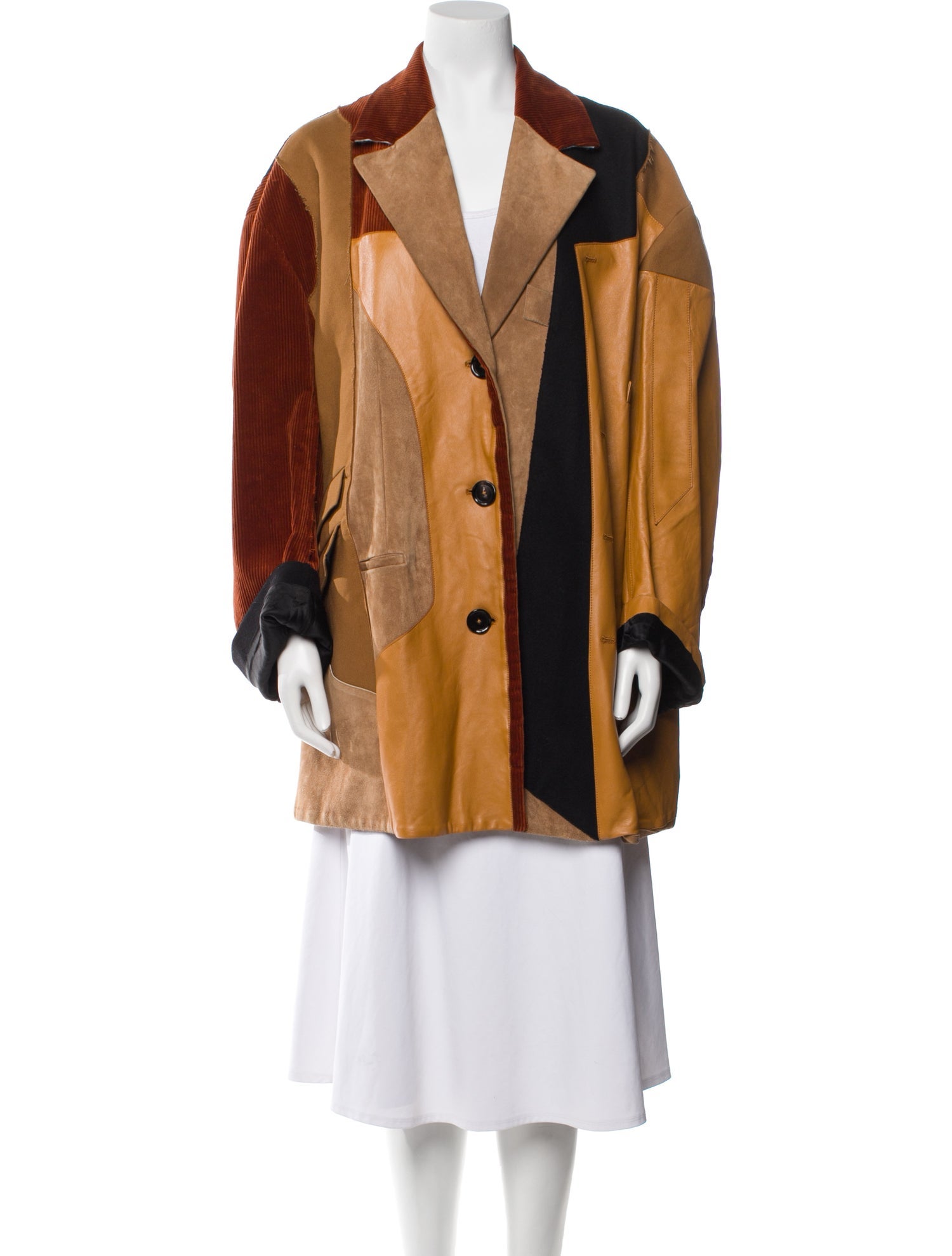 Marni Virgin Wool Colorblock Pattern Jacket