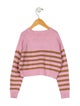 Marni Girls' Long Sleeve Cropped Knit Sweater