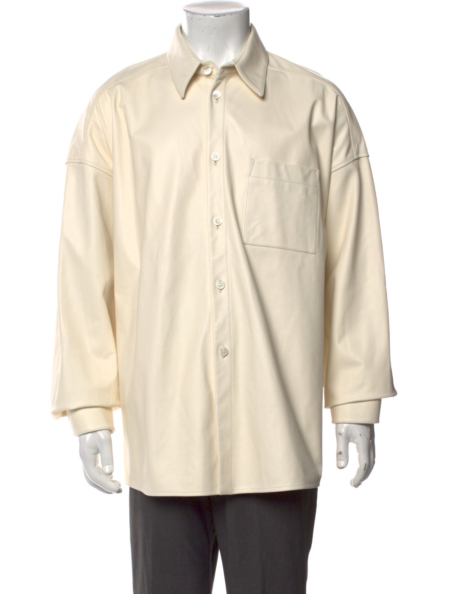 Marni Leather Long Sleeve Shirt