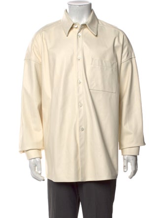 Marni Leather Long Sleeve Shirt