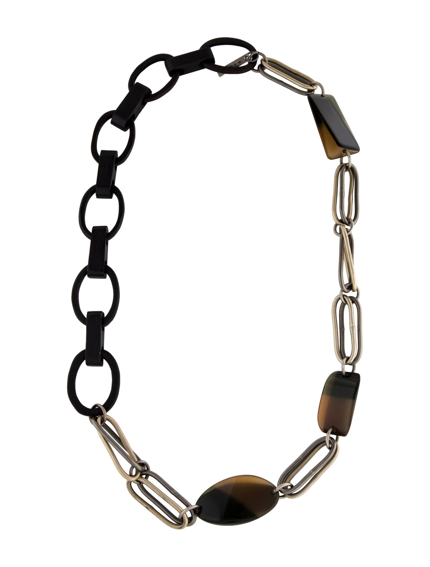 Marni Resin & Wood Chain Necklace
