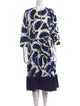 Marni Printed Midi Length Dress