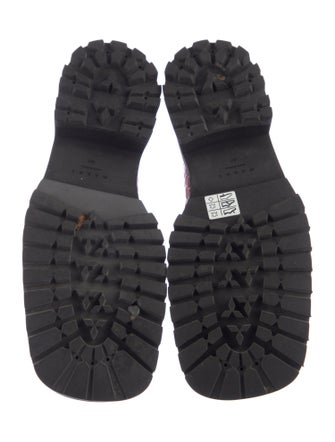 Marni Embossed Leather Combat Boots
