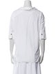 Marni V-Neck Three-Quarter Sleeve Button-Up Top