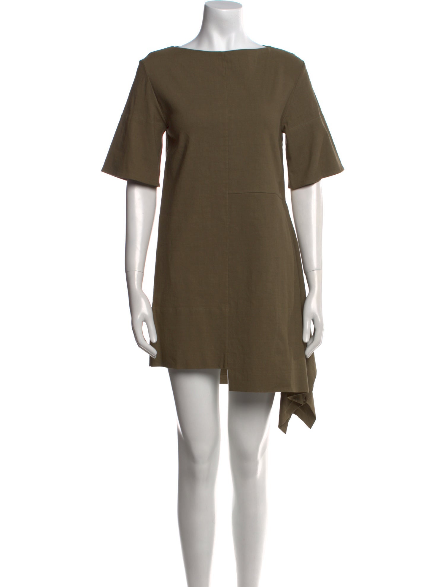 Marni Bateau Neckline Mini Dress