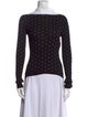 Marni Polka Dot Print Turtleneck Top