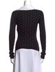 Marni Polka Dot Print Turtleneck Top