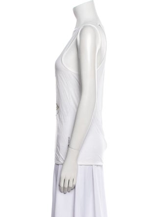 Marni Graphic Print Scoop Neck Top