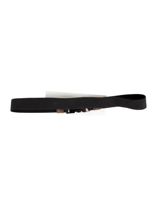 Marni Skinny Leather Trim Embellishment Belt