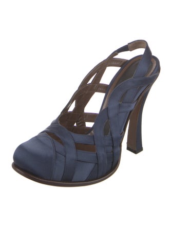 Marni Satin Slingback Pumps