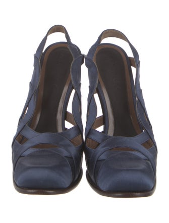 Marni Satin Slingback Pumps
