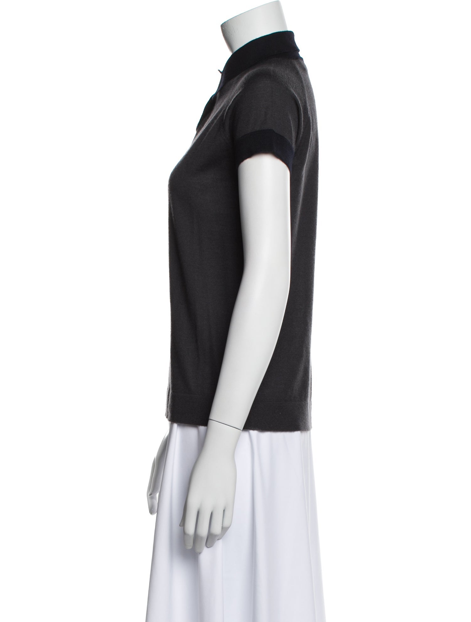 Marni Cashmere Short Sleeve Polo
