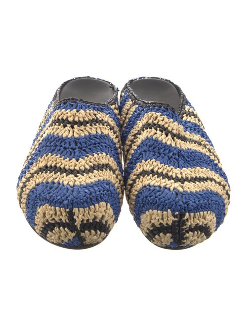 Marni Raffia Striped Mules